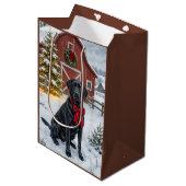 Labrador Vakantie  Medium Cadeauzakje (Voorkant Gekanteld)