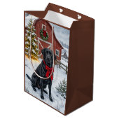 Labrador Vakantie  Medium Cadeauzakje (Achterkant Gekanteld)