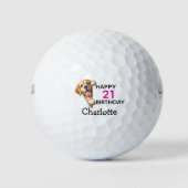 Labrador Verjaardag Golfballen (Voorkant)