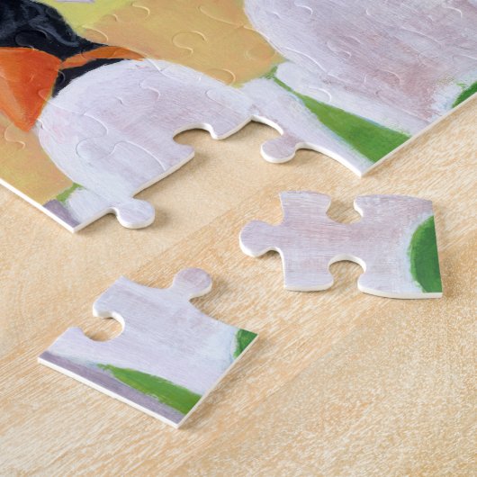 Labrador verjaardagsfeestje legpuzzel (Zijkant)