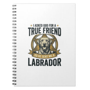 Labrador Ware Vriend Vintage Hondenliefhebber Desi Notitieboek