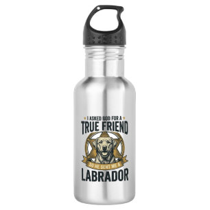 Labrador Ware Vriend Vintage Hondenliefhebber Desi Waterfles