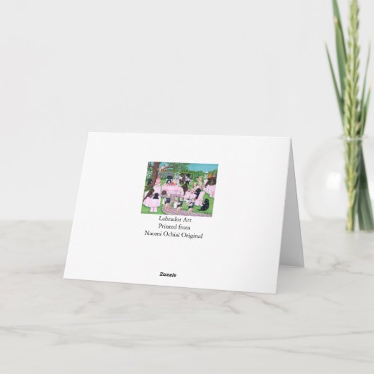 Labrador Wedding Kaart (Achterkant)