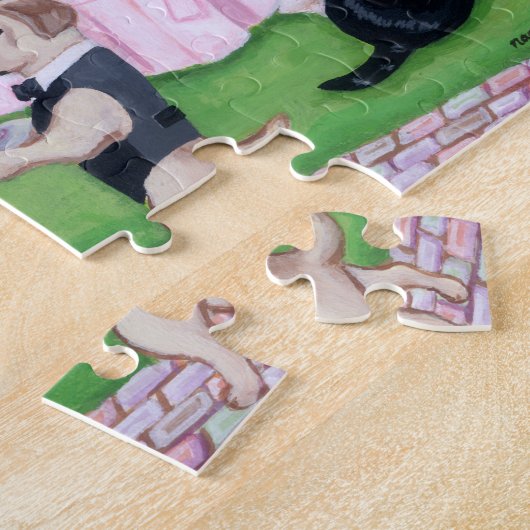 Labrador Wedding Painting Legpuzzel (Zijkant)