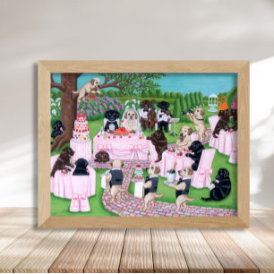 Labrador Wedding Reception Artwork Poster