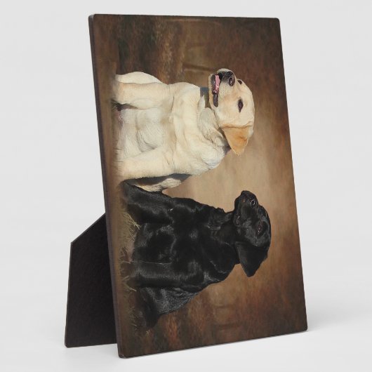 Labrador Win Plaque met esel Fotoplaat (Zijkant)