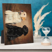 Labrador Win Plaque met esel Fotoplaat (Zijkant)