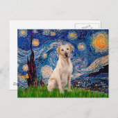 Labrador (Y7) - Sterrennacht Briefkaart (Voorkant / Achterkant)