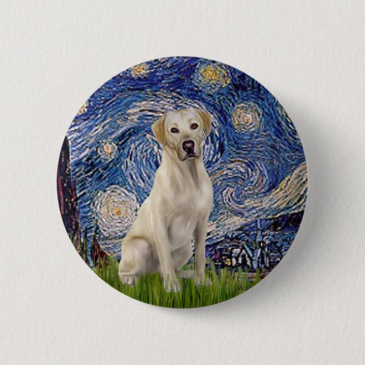 Labrador (Y7) - Sterrennacht Ronde Button 5,7 Cm (Voorkant)