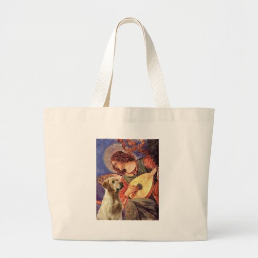 Labrador (Y8) - Mandolin Angel Grote Tote Bag (Voorkant)