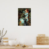 Labrador (zwart 1) - Ophelia Poster (Keuken)