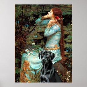 Labrador (zwart 1) - Ophelia Poster