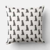 Labrador (zwart) kussen (Achterkant)