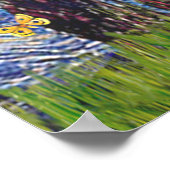 Labrador (zwart) - Sterrennacht Poster (Hoek)