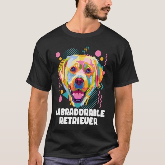 Labradorable Retriever Dieren Punt  Dieren Meme Hu T-shirt (Voorkant)