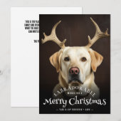 Labradorable Wishes Merry Christmas Tekst Hond Feestdagenkaart (Voorkant / Achterkant)