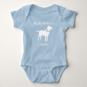 Labradorhond Baby Shower Blauwe Jongen Lab Romper (Voorkant)