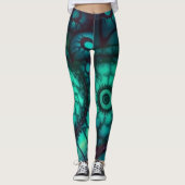 Labradoriet en malachietfractaal leggings (Voorkant)