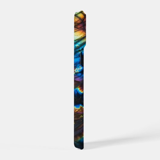 Labradoriet Regenboog Flits iPhone 15 Case (Rechterkant)