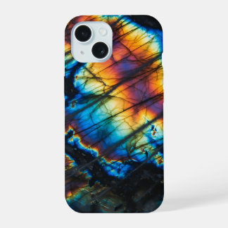 Labradoriet Regenboog Flits iPhone 15 Case