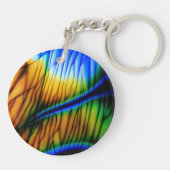 Labradorite Gemstone Sleutelhanger (Achterkant)