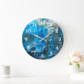 Labradorite Pareltjes Blue Numbers Grote Klok (Huis)