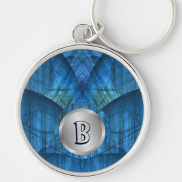 Labradorite Pareltjes Monogram Sleutelhanger