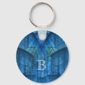 Labradorite Pareltjes Monogram Sleutelhanger (Voorkant)