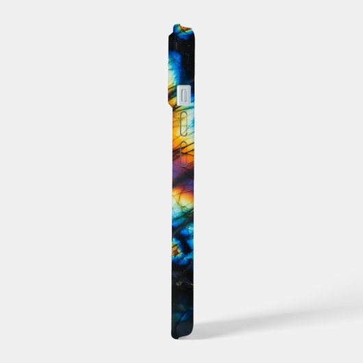 Labradorite Rainbow Flash iPhone 15 Case (Linkerkant)
