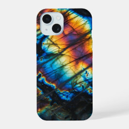Labradorite Rainbow Flash iPhone 15 Case