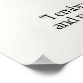 Labradorite stenen kristal betekent Kaart Poster (Hoek)