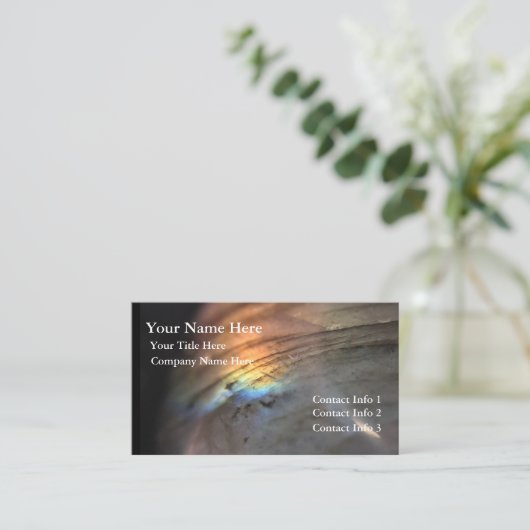 Labradorite Wonders Visitekaartje (Staand voorkant)