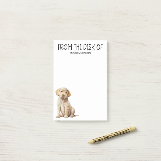 Labradorliefhebber Post-it® Notes (Op bureau)