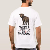 LabradorMoeder T-shirt Funny Dog Moeder Cadeau Cut (Achterkant)