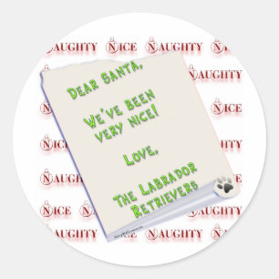 LabradorpluralNice Ronde Sticker