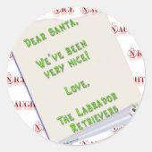 LabradorpluralNice Ronde Sticker (Voorkant)