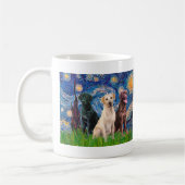 Labradors (3) - Sterrennacht Koffiemok (Links)