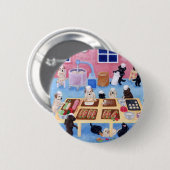 Labradors Bakery Ronde Button 5,7 Cm (Voorkant /achterkant)
