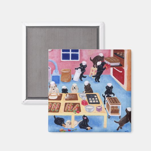 Labradors Bakkerij Magneet (Voorkant / Achterkant)