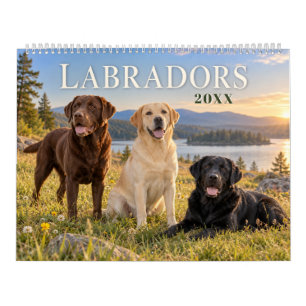 Labradors door de seizoenen heen kalender