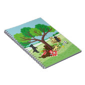 Labradors en Happy Tree Notitieboek (Rechterzijde)