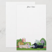 Labradors in de tuin briefpapier (Voorkant / Achterkant)