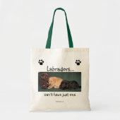 Labradors ...kan niet slechts één Canvas tas hebbe (Voorkant)