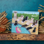 Labradors voor pools fotoplaat (Zijkant)