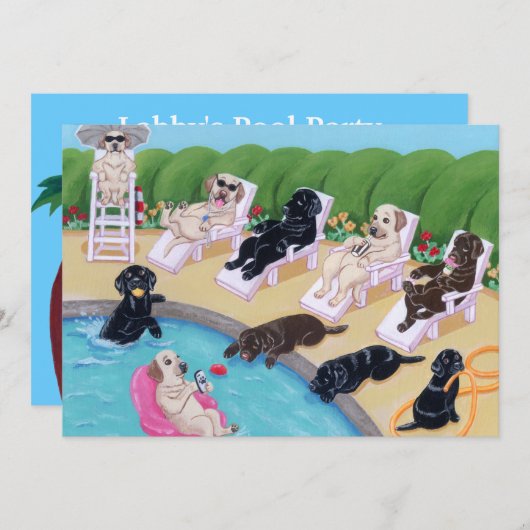 Labradors voor pools kaart (Voorkant / Achterkant)