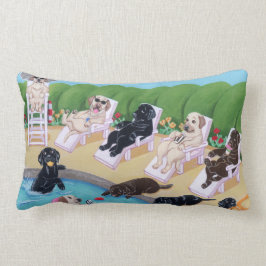 Labradors voor pools kussen