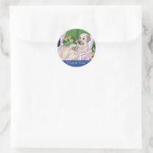 Labradors voor pools ronde sticker (Tas)
