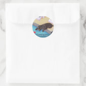 Labradors voor pools ronde sticker (Tas)