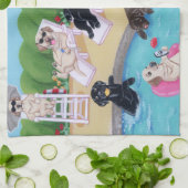 Labradors voor pools theedoek (Gevouwen)