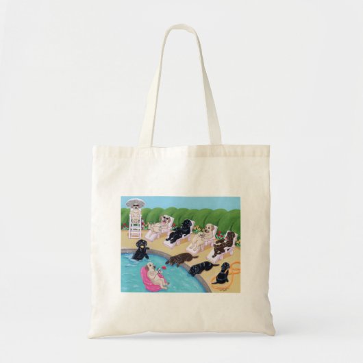 Labradors voor pools tote bag (Voorkant)